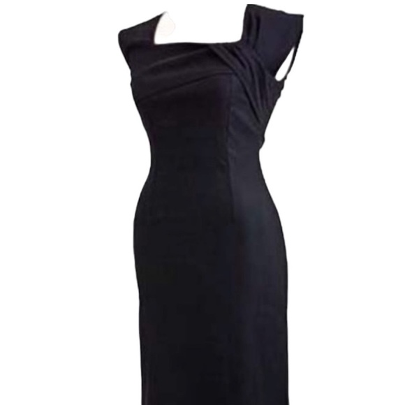 Tatyana “Ella” Black Wiggle Classic Pencil Dress Bettie Paige - Picture 1 of 10